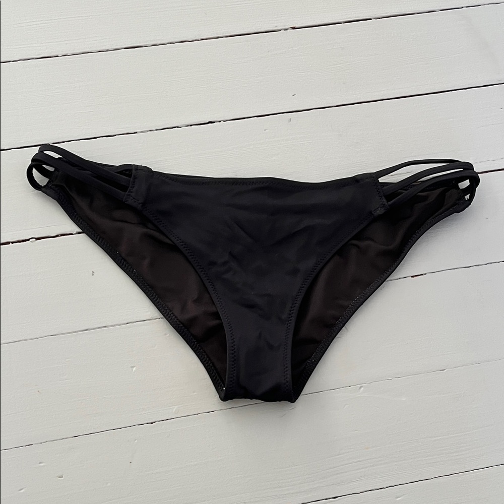 Victoria's Secret Black Strappy Bikini Bottom